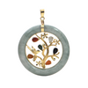 Vintage Jade 14K Gold Tree of Life Pendant + Montreal Estate Jewelers