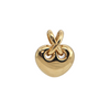 Estate 18k Gold Diamond Puffed Heart Pendant + Montreal Estate Jewelers