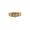 Antique English 9K Rose Gold Heart Ring C.1893 + Montreal Estate Jewelers