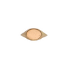 Customizable Daisy Exclusive 18K Yellow Gold Signet Ring + Montreal Estate Jewelers