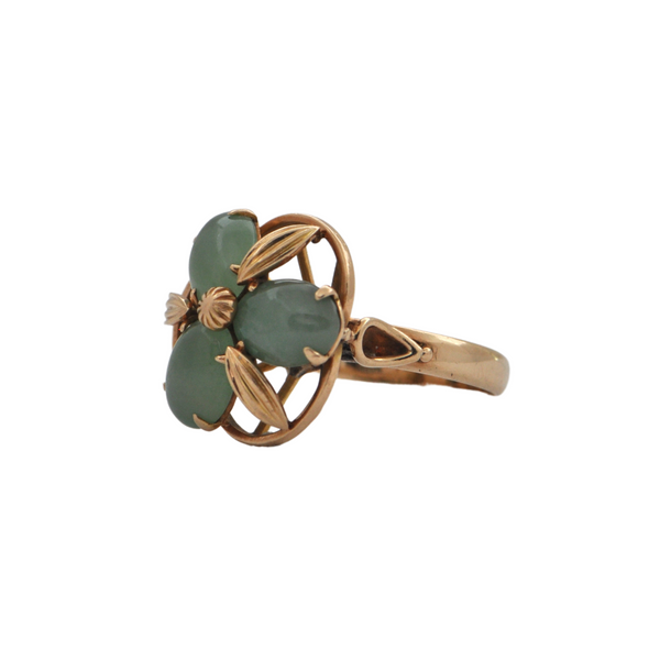 Retro Nephrite Jade Ring (C.1950) + Montreal Estate Jewelers