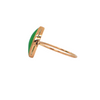 Antique Jadeite Jade 18k Gold Stickpin Ring + Montreal Estate Jewelers