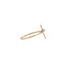 Art Deco Pearl 14K Gold Stickpin Ring + Montreal Estate Jewelers