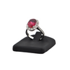 Daisy Exclusive Rubellite and Diamond Platinum Ring + Montreal Estate Jewelers