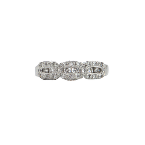 Vintage Diamond 18K Gold Ring + Montreal Estate Jewelers