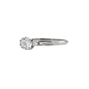 Estate Birks 3 Diamond Platinum Engagement Ring