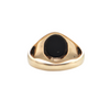 Vintage English (London) Onyx 9k Gold Signet Ring + Montreal Estate Jewelers
