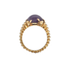 Estate 9.56CT Amethyst 18k Gold Cocktail Ring + Montreal Estate Jewelers