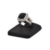 Estate David Yurman Albion Collection Black Onyx and Diamond Sterling Ring + Montreal Estate Jewelers