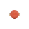 Antique Coral and Vintage 18K Gold Ring