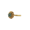 Retro Italian Turquoise 18K Gold Ring + Montreal Estate Jewelers