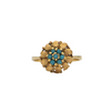 Retro Italian Turquoise 18K Gold Ring + Montreal Estate Jewelers