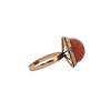 Vintage Coral 14K Gold Ring + Montreal Estate Jewelers