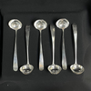 Georgian Scottish Sterling Silver Toddy Ladles 1806 (Set of 6) + Montreal Estate Jewelers