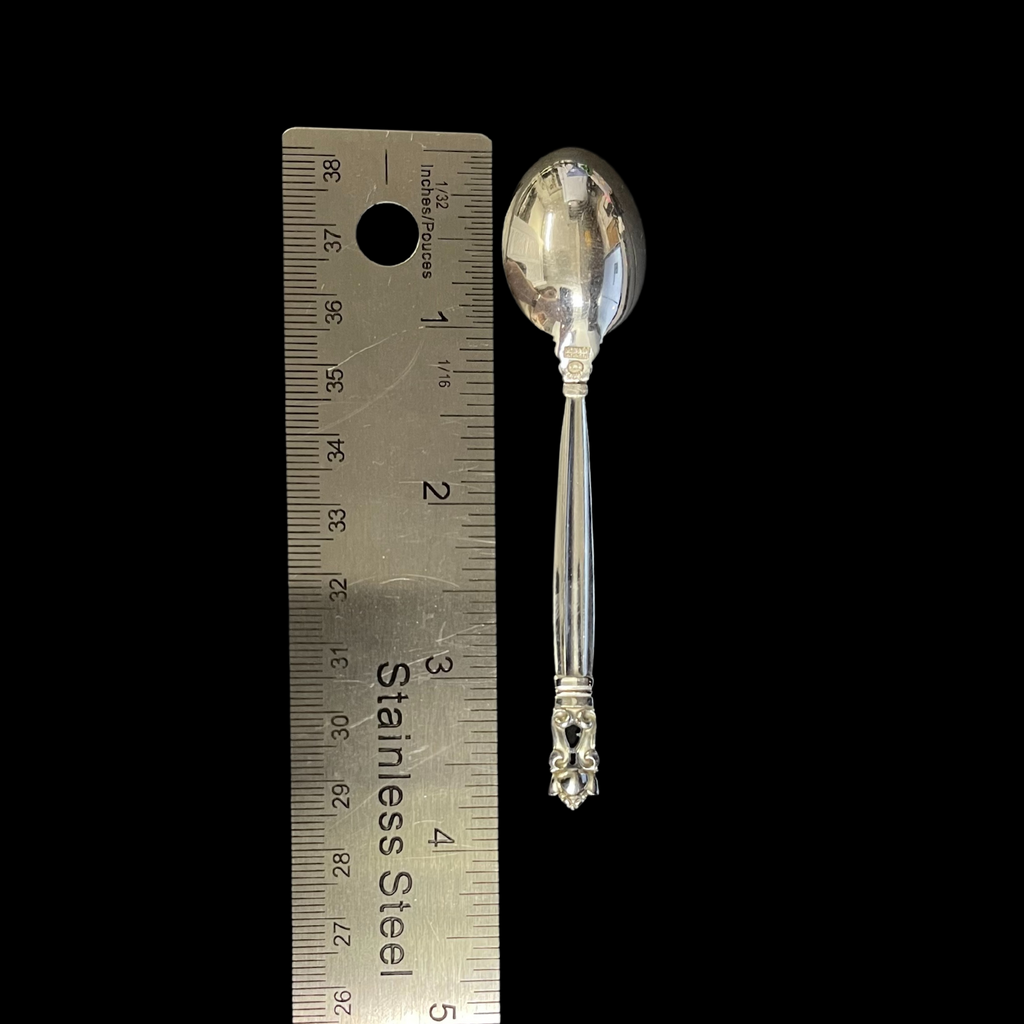 Georg Jensen Acorn 925 Sterling Silver Coffee Spoon + Montreal Estate Jewelers