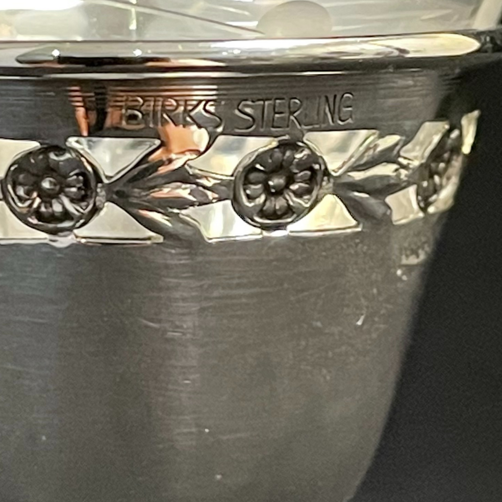 Estate Birks Sterling Silver and Glass Aperitif Glass + Montreal Estate Jewelers