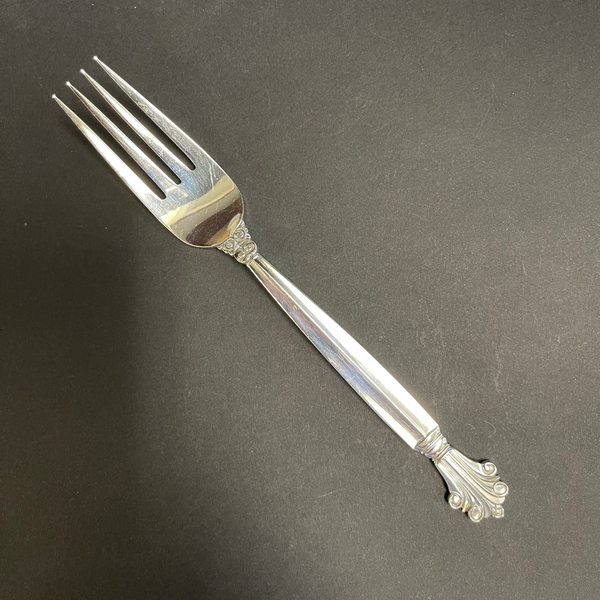 Georg Jensen Sterling Silver Acanthus Luncheon Fork + Montreal Estate Jewelers