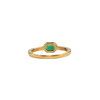 Daisy Exclusive Emerald and Diamond 22K Yellow Gold Ring + Montreal Estate Jewelers