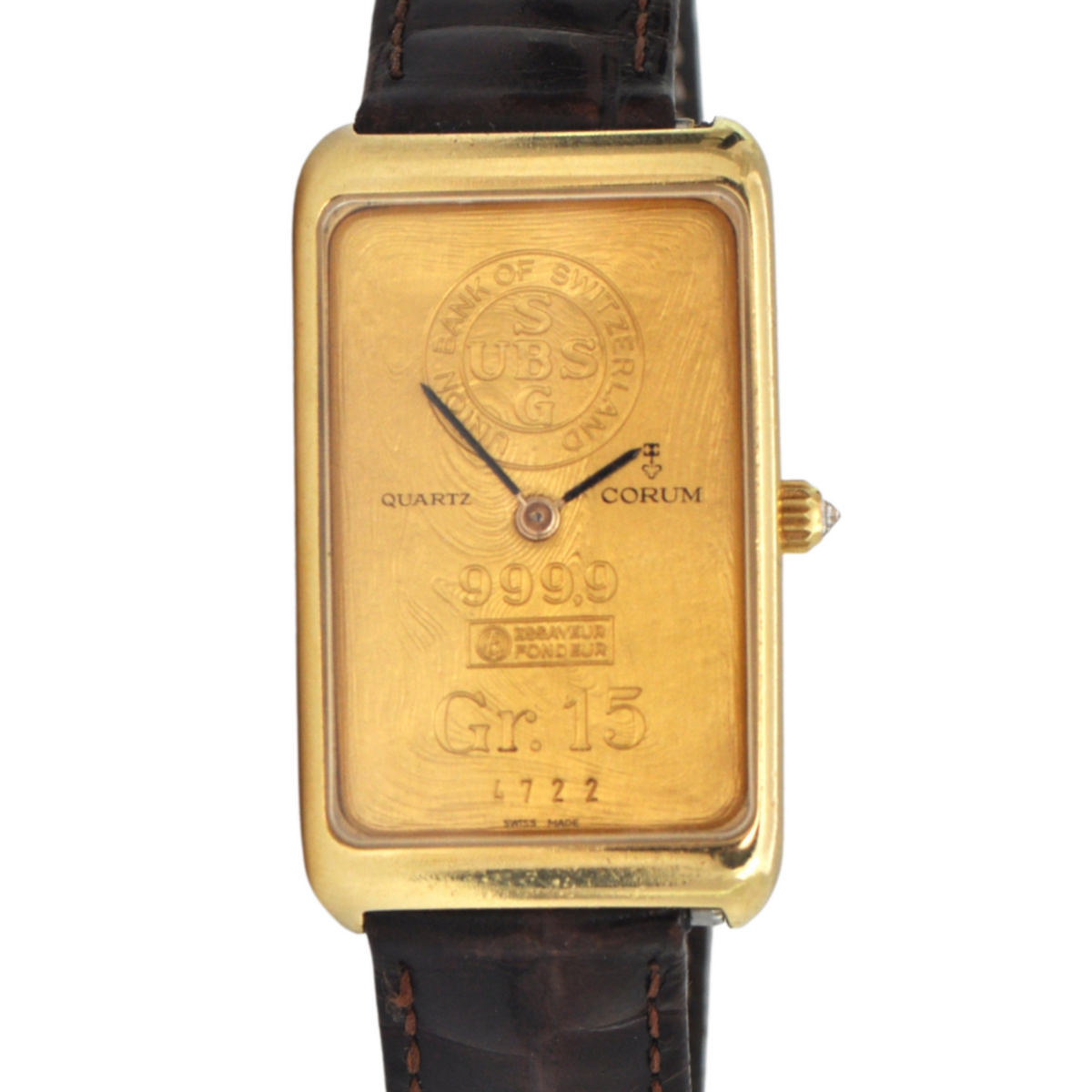 Corum 18K Gr. 15 Gold Ingot Watch C.2000– Daisy Exclusive