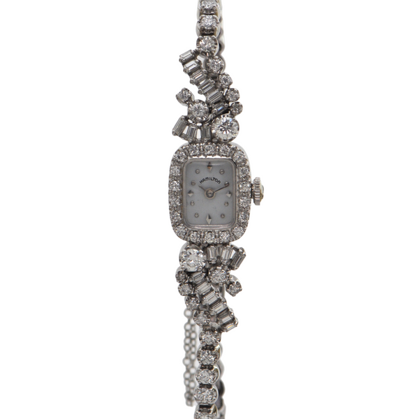 Retro Diamond Bracelet Dinner Watch (C.1940) + Montreal Estate Jewelers