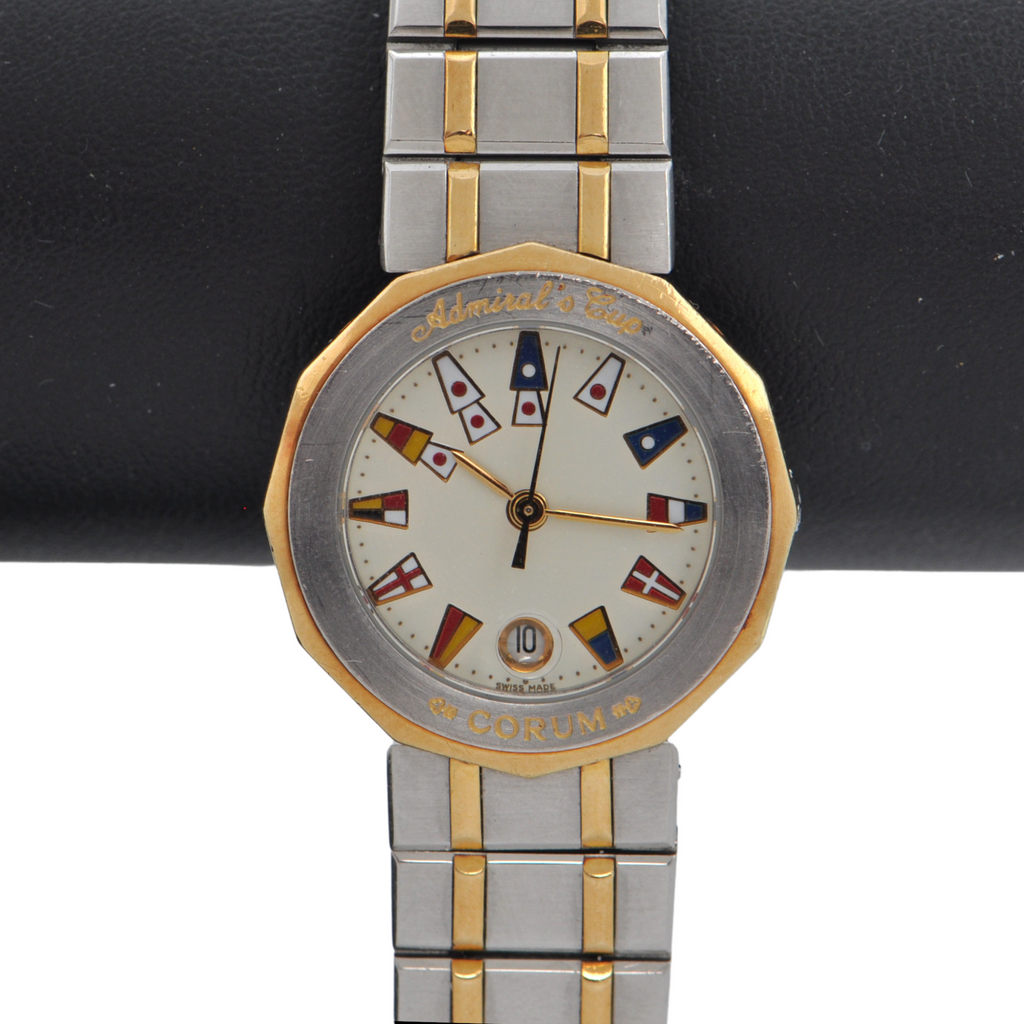 Vintage Corum Admirals Cup 18K Gold and Stainless Steel Watch