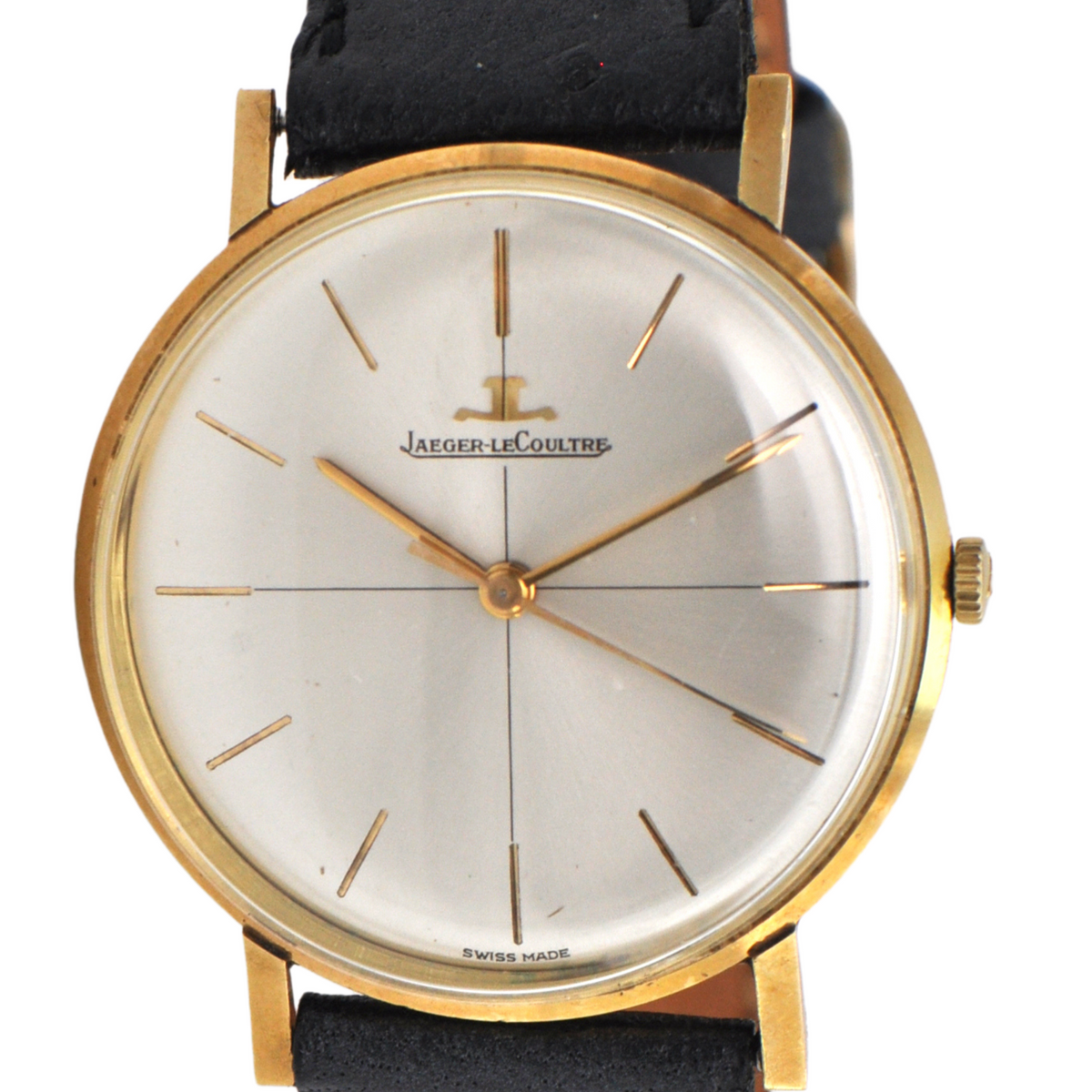 Mid-Century Jaeger LeCoultre Automatic 18K Gold Watch
