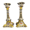 Pair of Royal Crown Derby 'Old Imari' Candlesticks (Set of 2) Dated 1986 + Montreal Estate Jewelers