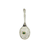 Daisy Exclusive Sterling Silver and Gemstone Tennis Racket Pendant + Montreal Estate Jewelers