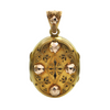 Antique Victorian 14k Yellow Gold Locket + Montreal Estate Jewelers