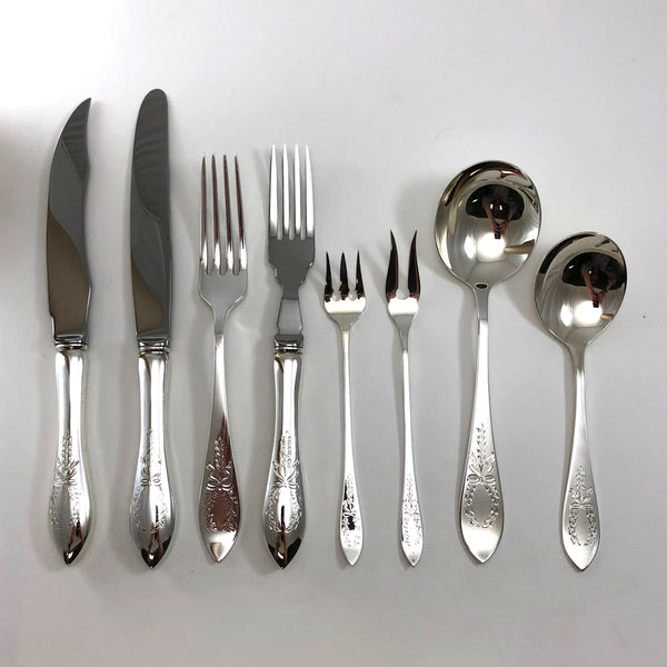 Henry Birks and Sons Tudor Wreath silverware - Westmount, Montreal - Daisy Exclusive